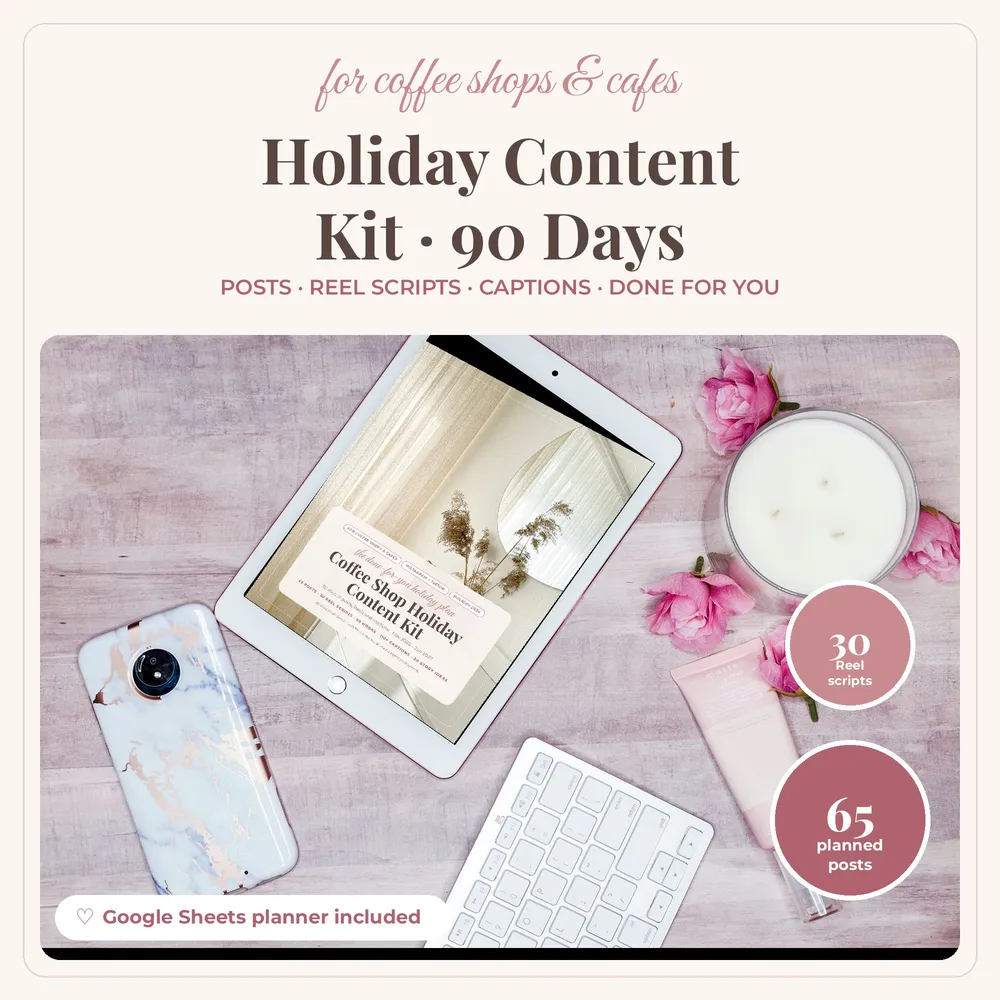 Coffee Shop Holiday Content Kit cover