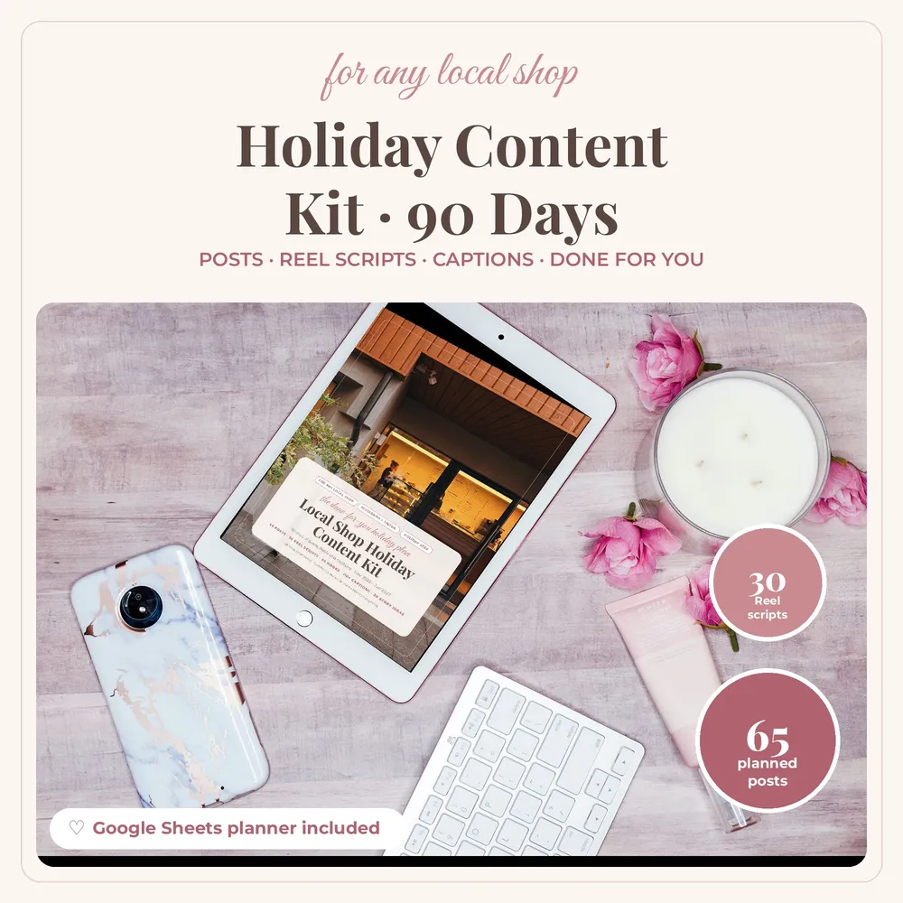 Local Shop Holiday Content Kit cover